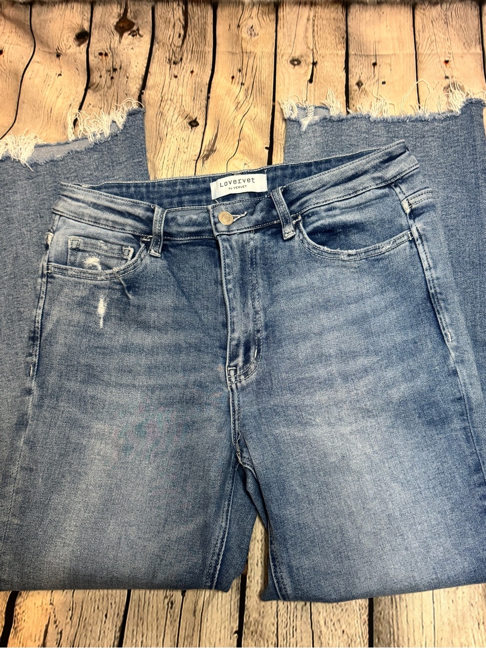 Lover·Vet Women's Cropped Ankle Jeans - Light Blue Wash